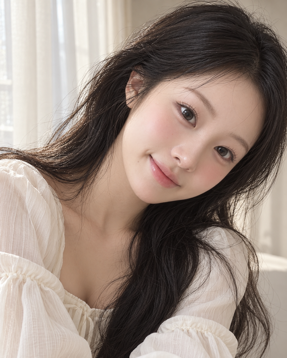 AI beauty campaign portrait inspired by the client reference
